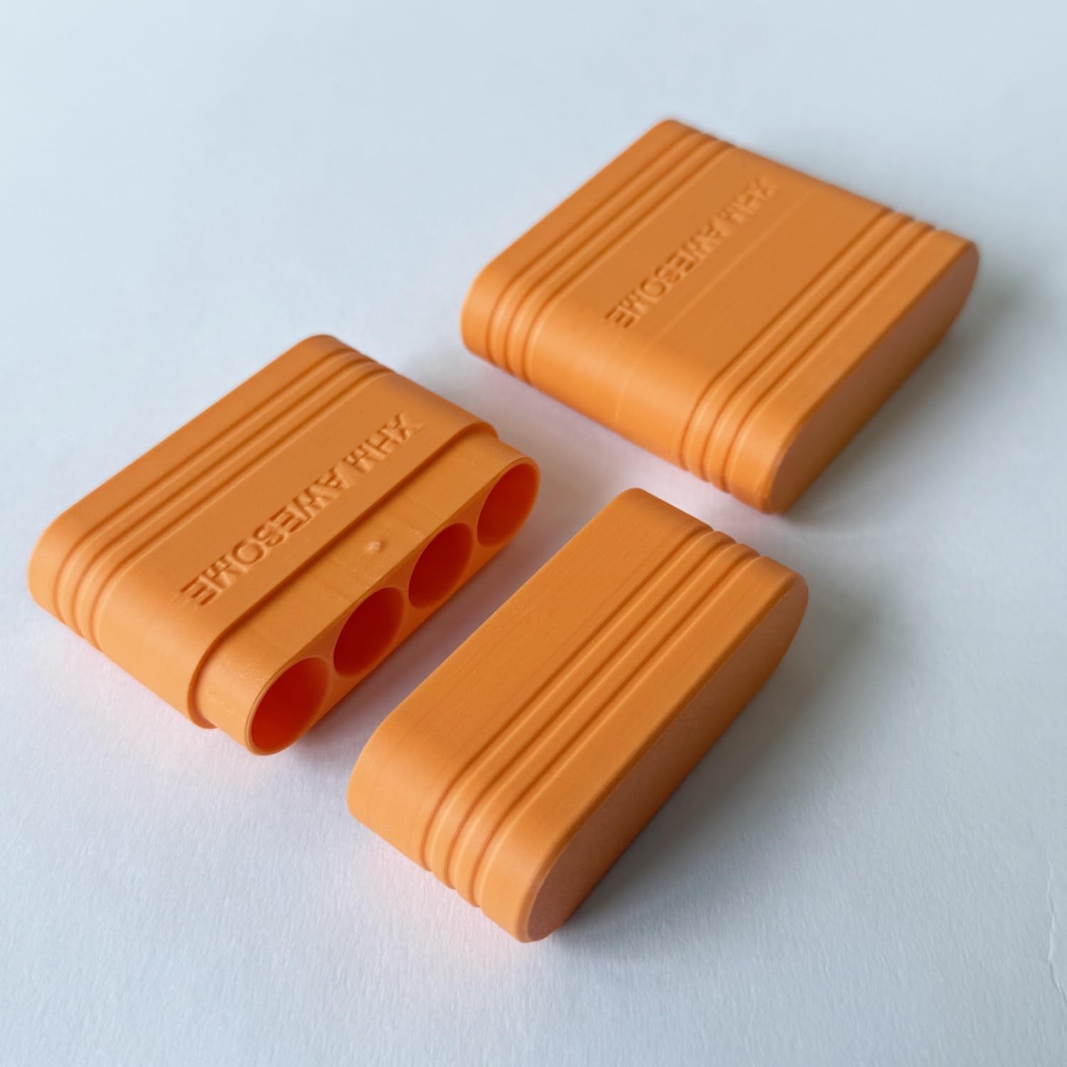 AA Battery Storage Case, Portable Batteries Holder, Tight Sealed & Splash Proof for Camping, Travel & Daily Organization, Pack of 2 (Orange) image 2
