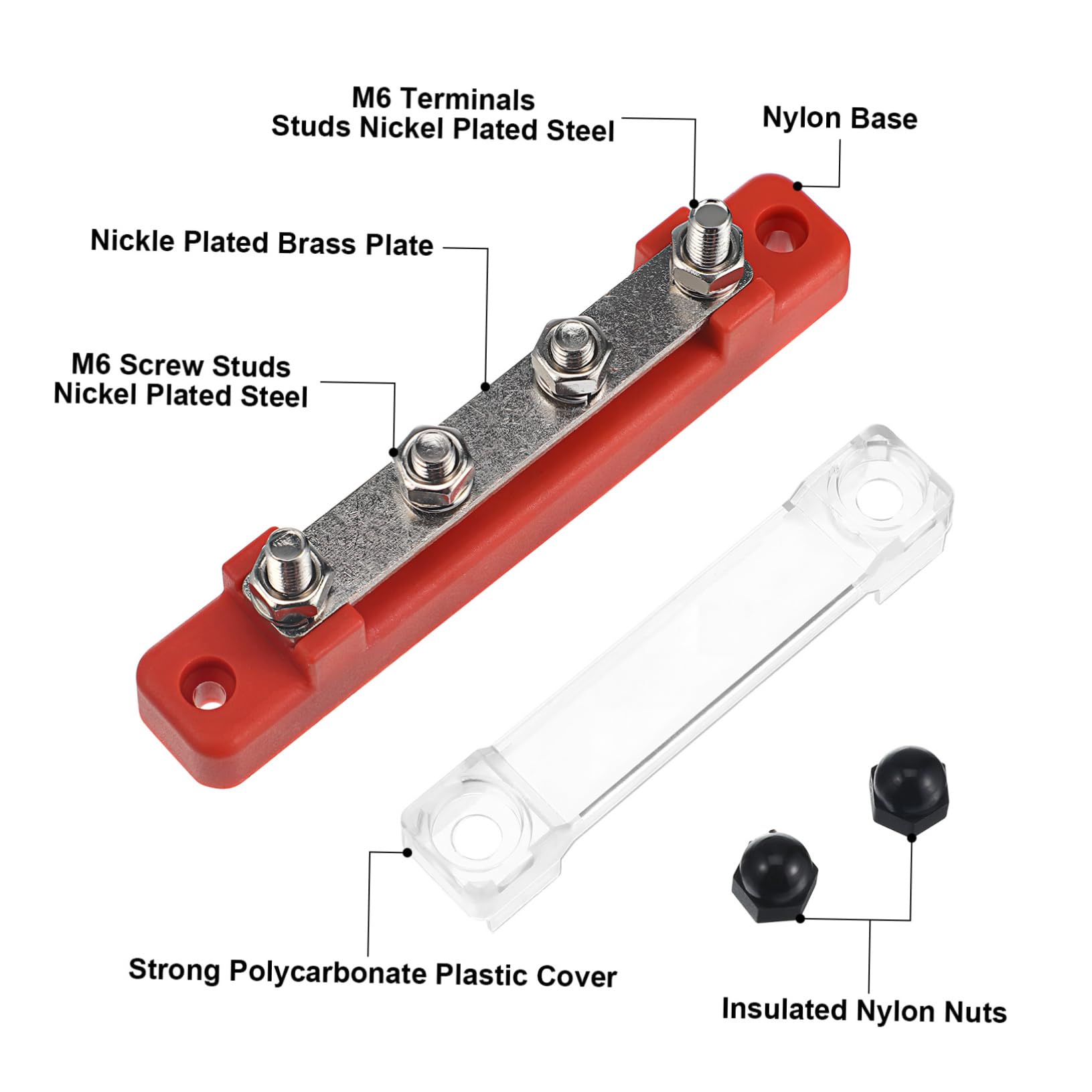 Gatuida 10sätze Bus Bar Verteilblock Wege Terminal Block Für Boot Auto Wohnmobil Stabile Stromverteilung Einfache Installation Robustes Design Einsetzbar Für Verschiedene Anwendungen