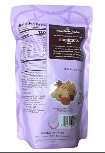 Miniatura 2 de Honolulu Cookie Ube Mini Bites - Galletas de mantequilla de primera calidad, 100% mantequilla real, fabricadas en los Estados Unidos, bolsa