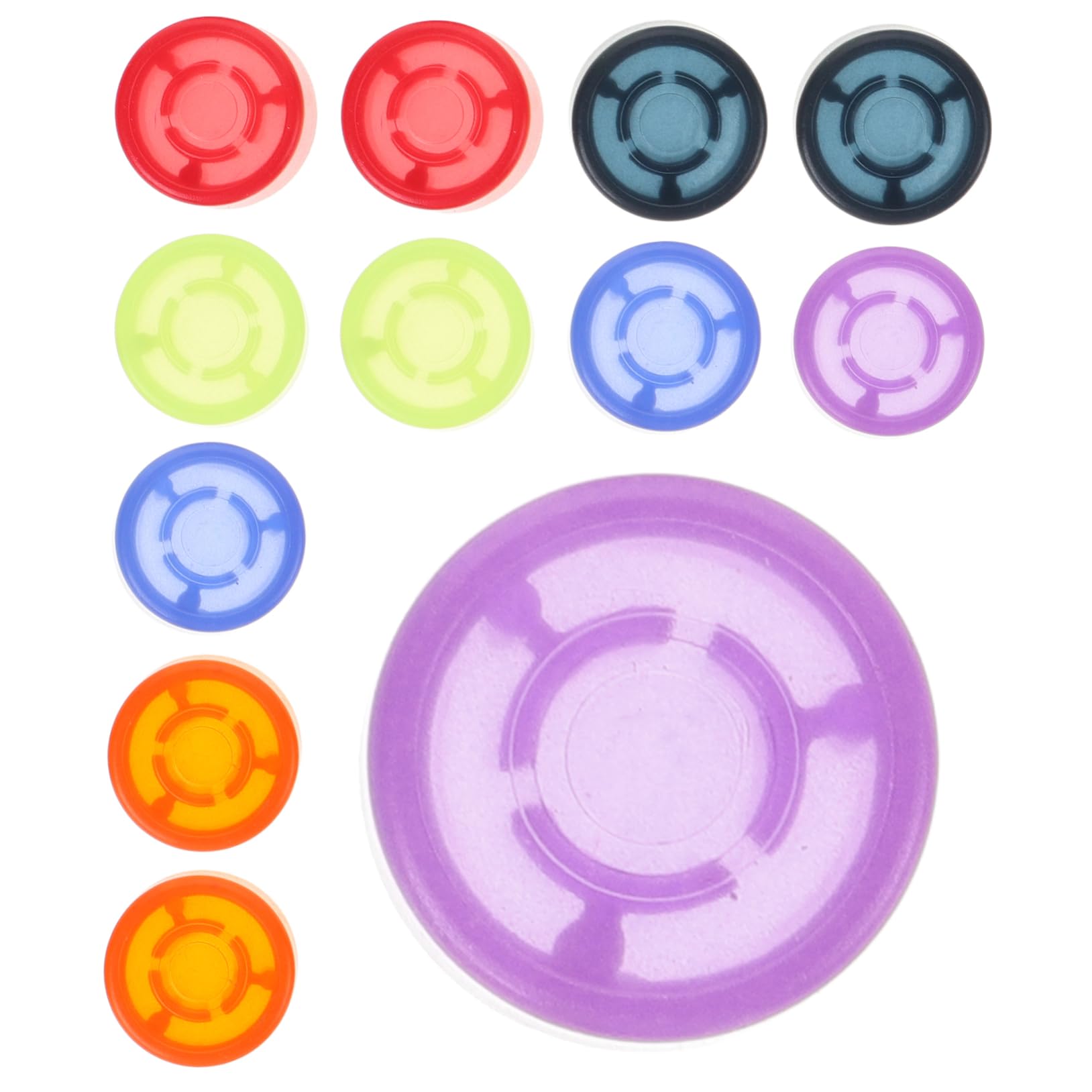 Totority 12pcs Electric Guitar Footswitch Caps Guitar Effects Footswitch Toppers Plastic Guitar Effect Caps Guitar Accessories Guitar Parts Easy to Use Instrument Supplies