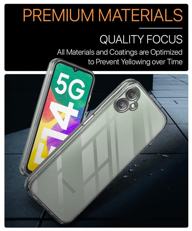 Image of Case Creation Brand - Mobile Cover for Samsung Galaxy F14 (Soft & Flexible Back Case), Transparent