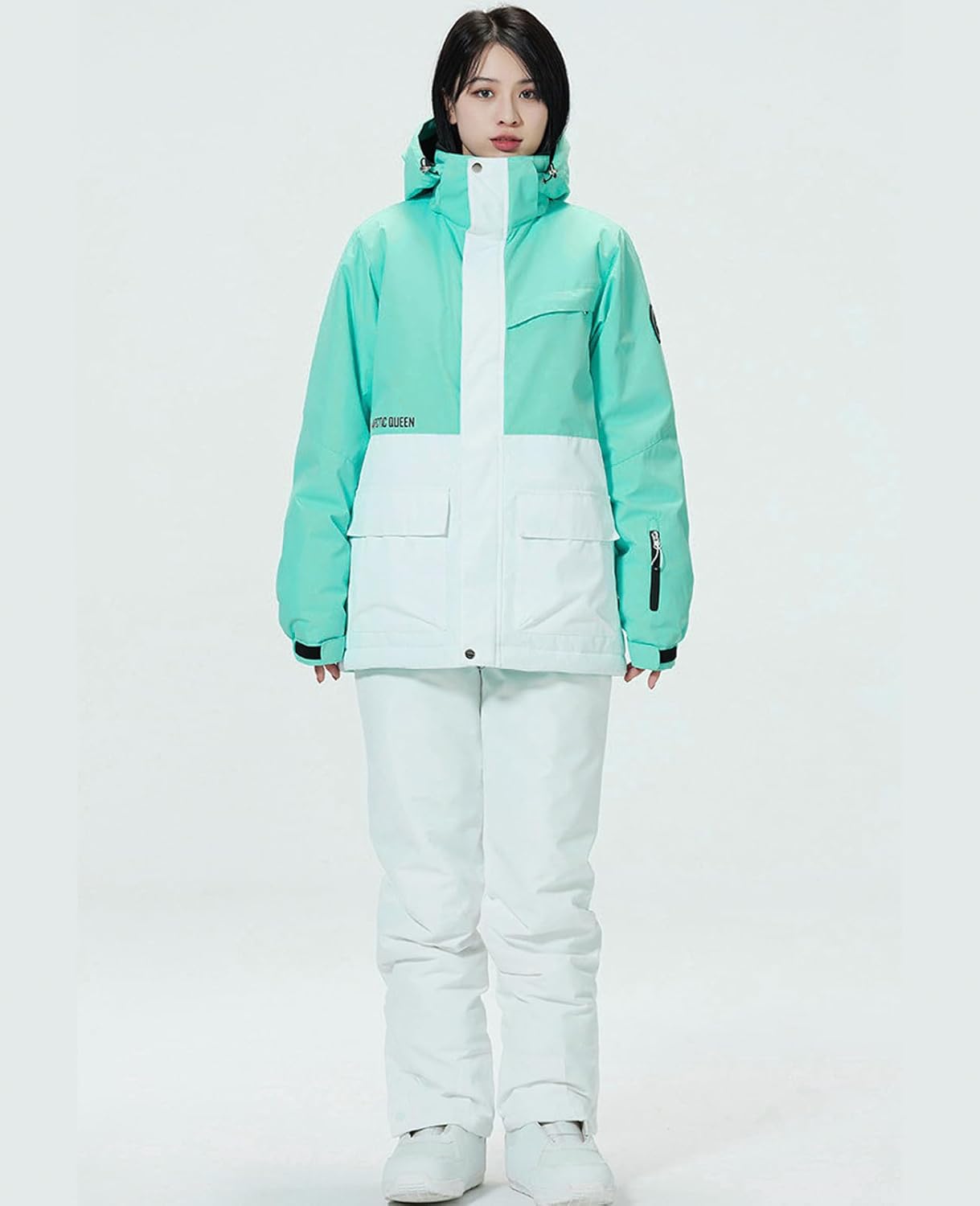 WOWULOVELY Women's Winter Skisuit Waterproof Windproof Ski Jacket and Pants Insulated Snowsuit Snowboarding Coat - Image 4