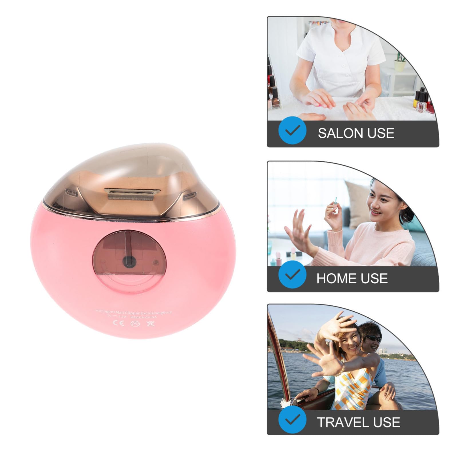 ERINGOGO 1 Set Juego de Cortaúñas Eléctrico con Cabezales de Repuesto para Niños y Adultos, Herramienta Confiable y Portátil para Uso Hogar