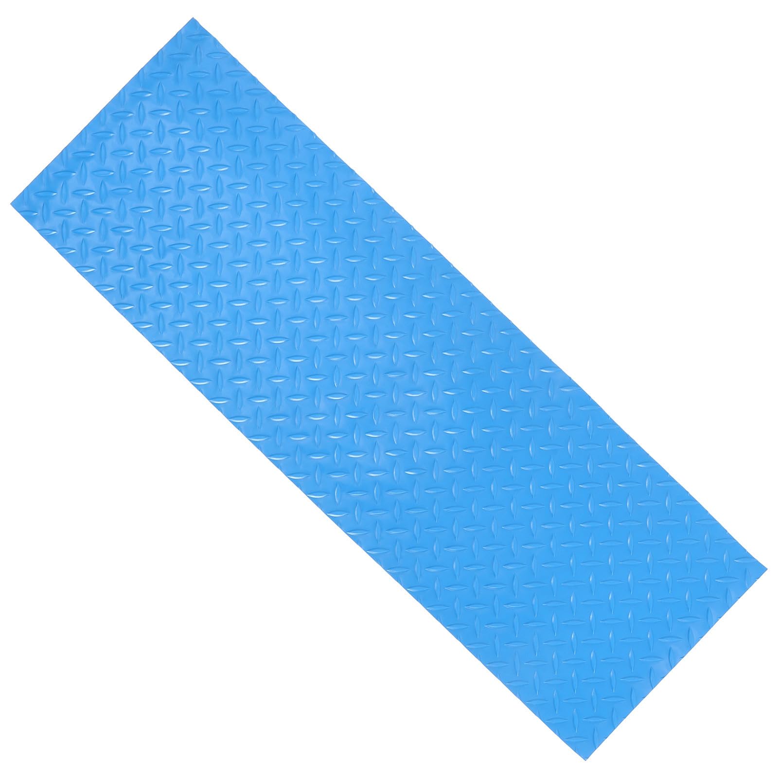 Alfombrilla para piscina azul de PVC antideslizante con diseño minimalista para escaleras