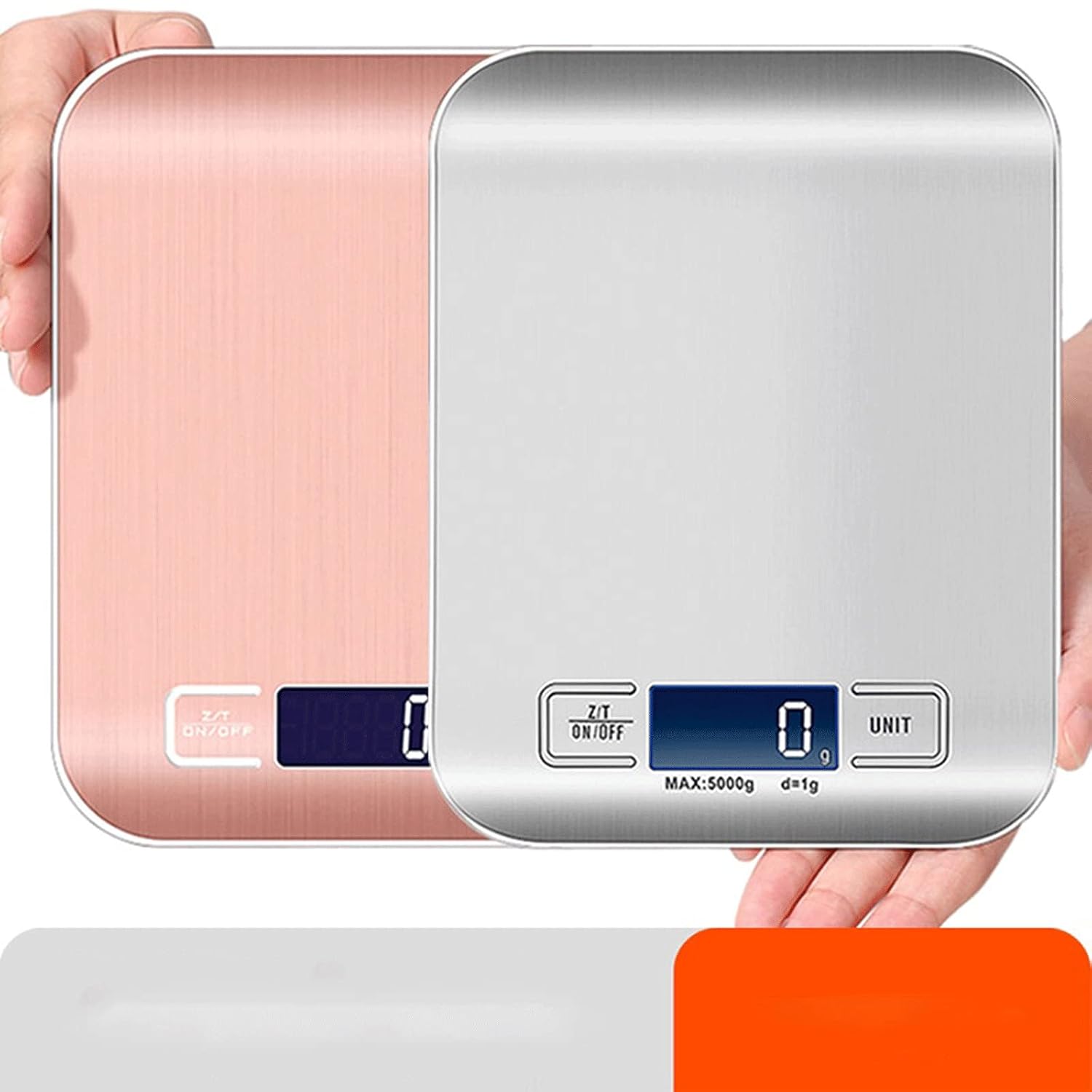 Kitchen Scale Digital Kitchen Scales Stainless Steel Food Diet Balance Measure Tools Weight Libra Scales(Rose red)