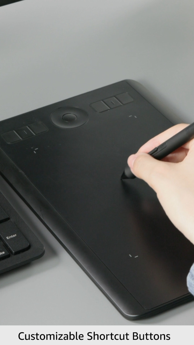 Stylo Wacom LP1100K 4K Pour Tablette Intuos - Sensible à La Pression, Sans Batterie, Avec Pointes De Rechange