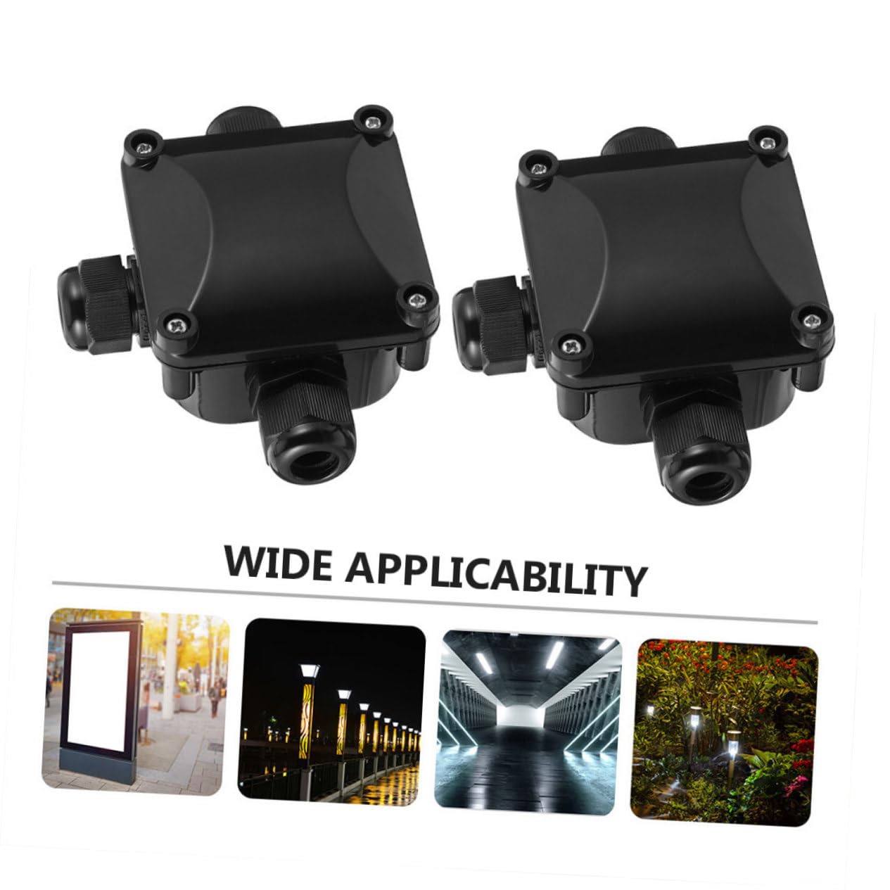 MAGICLULU 3 Set Elettrica Da Esterno Giunzione Stagna Vie Per Impianti Elettrici Accessori Per Illuminazione Da Giardino E Strada Connettori Impermeabili Per Mm² 2 Pezzi*3