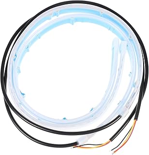 VICASKY 4 Peças Acessórios Flexíveis Para Passeio Diurno Barra De Luz Da Porta Traseira Barra De Luz Estroboscópica Barra De Luz Fina Suprimentos Para Carro Acessórios Para Porta Traseira