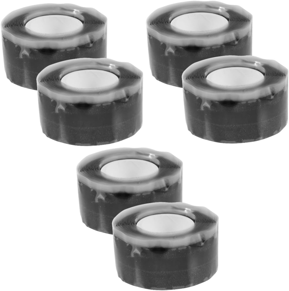 balacoo 6rolls Self-fusing Silicone Repair Tape No Residue Multi-use Sealing Tape for Home Sports Equipment and Plumbing Repairs
