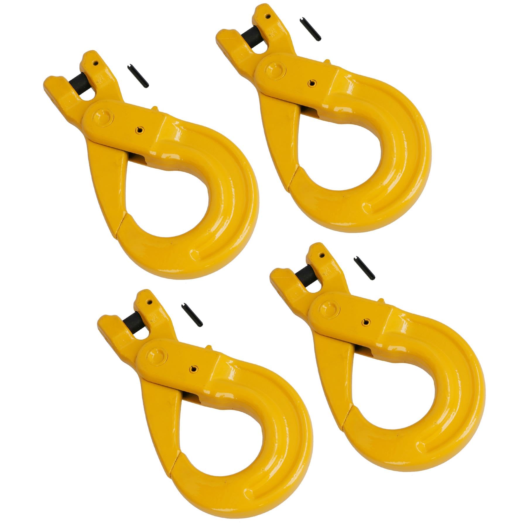 Clevis Sling Safety Catch with Auto Lock Hook W.L.L 3.15 Ton for 10mm Chain 4pc