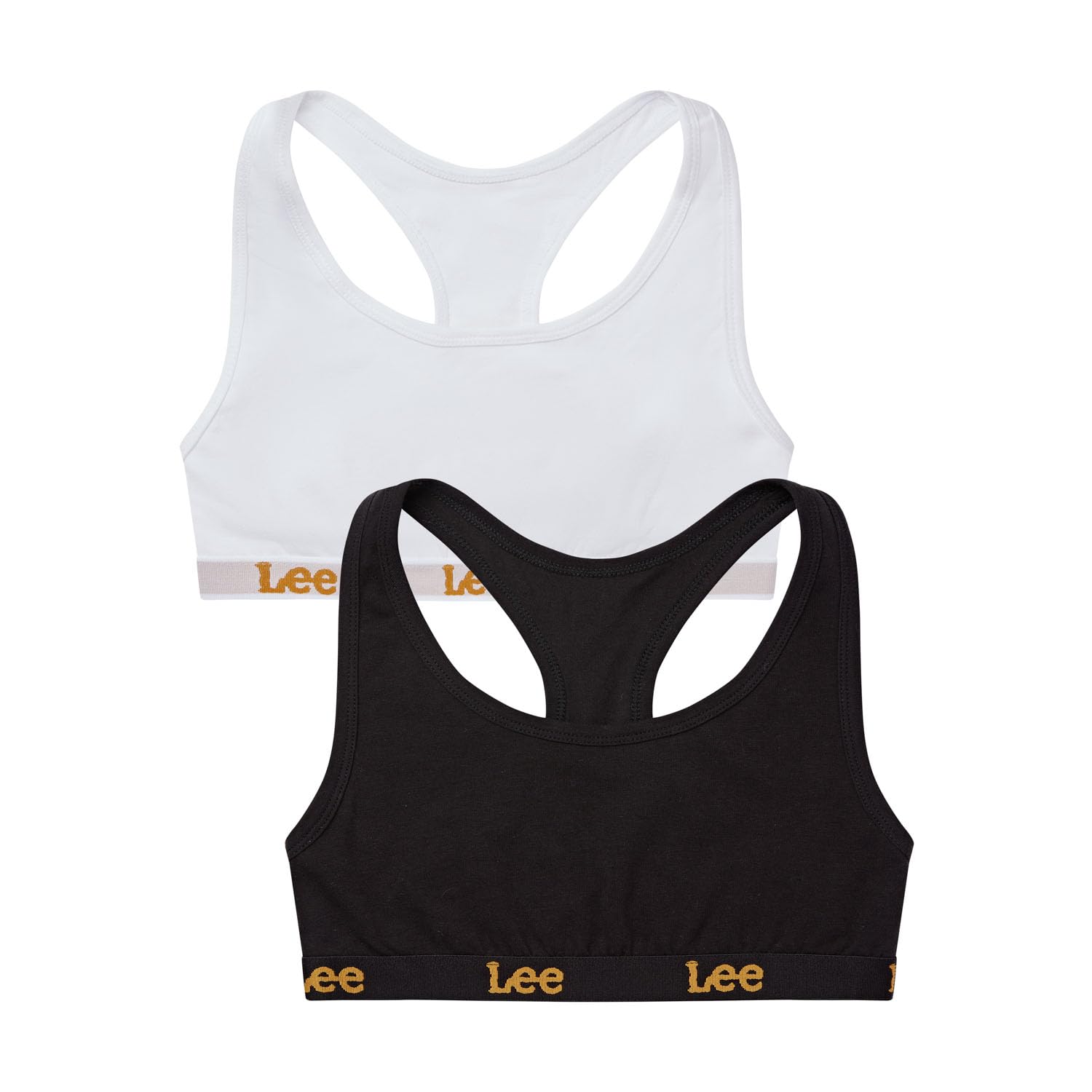 Lee Biustonosz treningowy Kobiety Damski Top Lee Crop W Kolorze Czarnym/Białym Ze Stylem Racerback