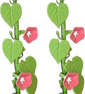 Morning Glory Refrigerator Magnets – 3D Printed Climbing Vine Plant, DIY Decorative Fridge Magnets for Kitchen Office, Articulating Stems (2)