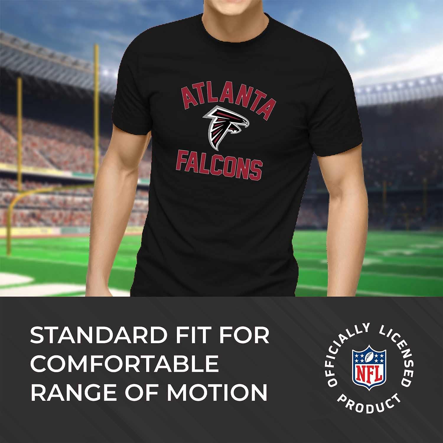 Team Fan Apparel NFL Adult Gameday T-Shirt - Cotton Blend - Tagless - Semi-Fitted - Unleash Your Team Spirit During Game Day