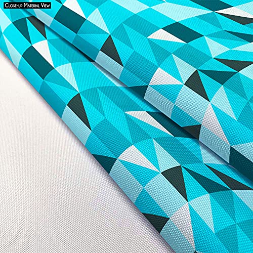 Image of ArtzFolio Blue Triangle | Pouch Wrist Potli Bag | Bag for Weddings & Casual Parties