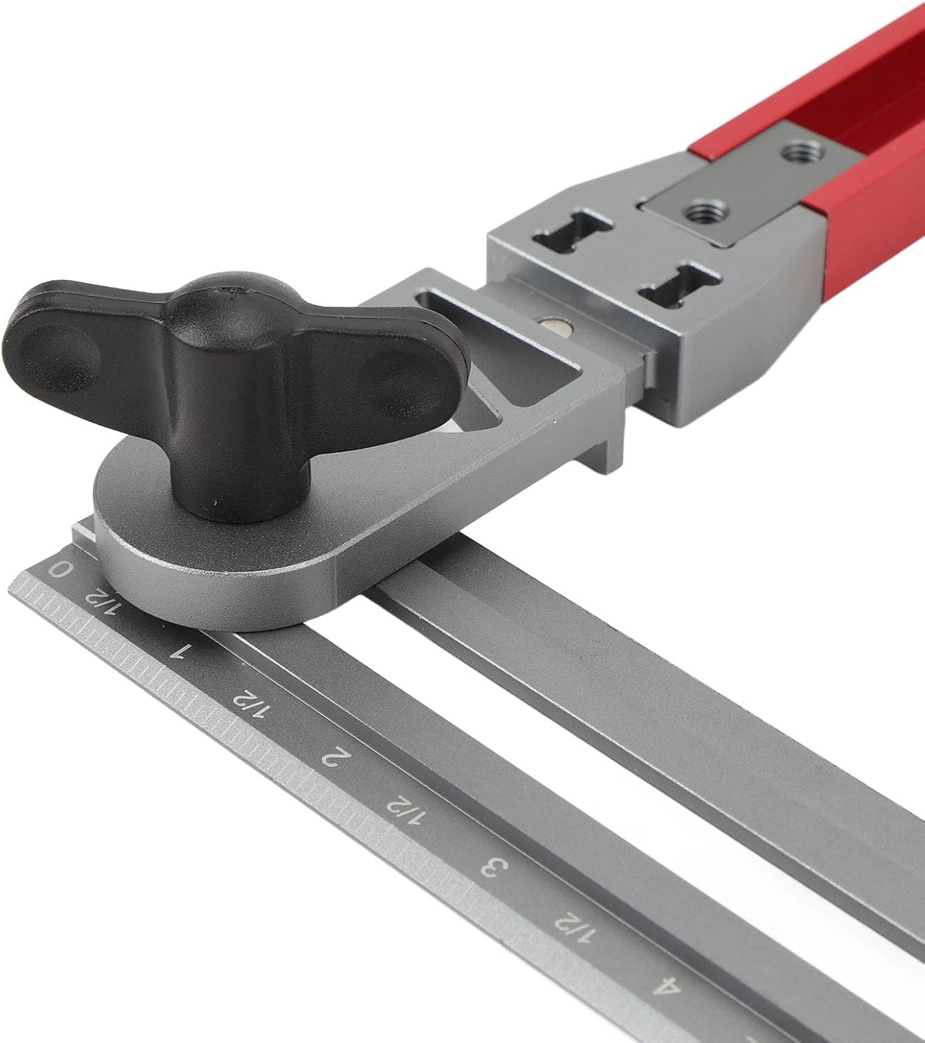 Stair Tread Template Tool, Foldable Stair Tread Gauge for Accurately Measuring Angle Length Depth, Adjustable Stair Tread Measuring Tool for Stairs, Shelf, 17.9 to 58.9 inch