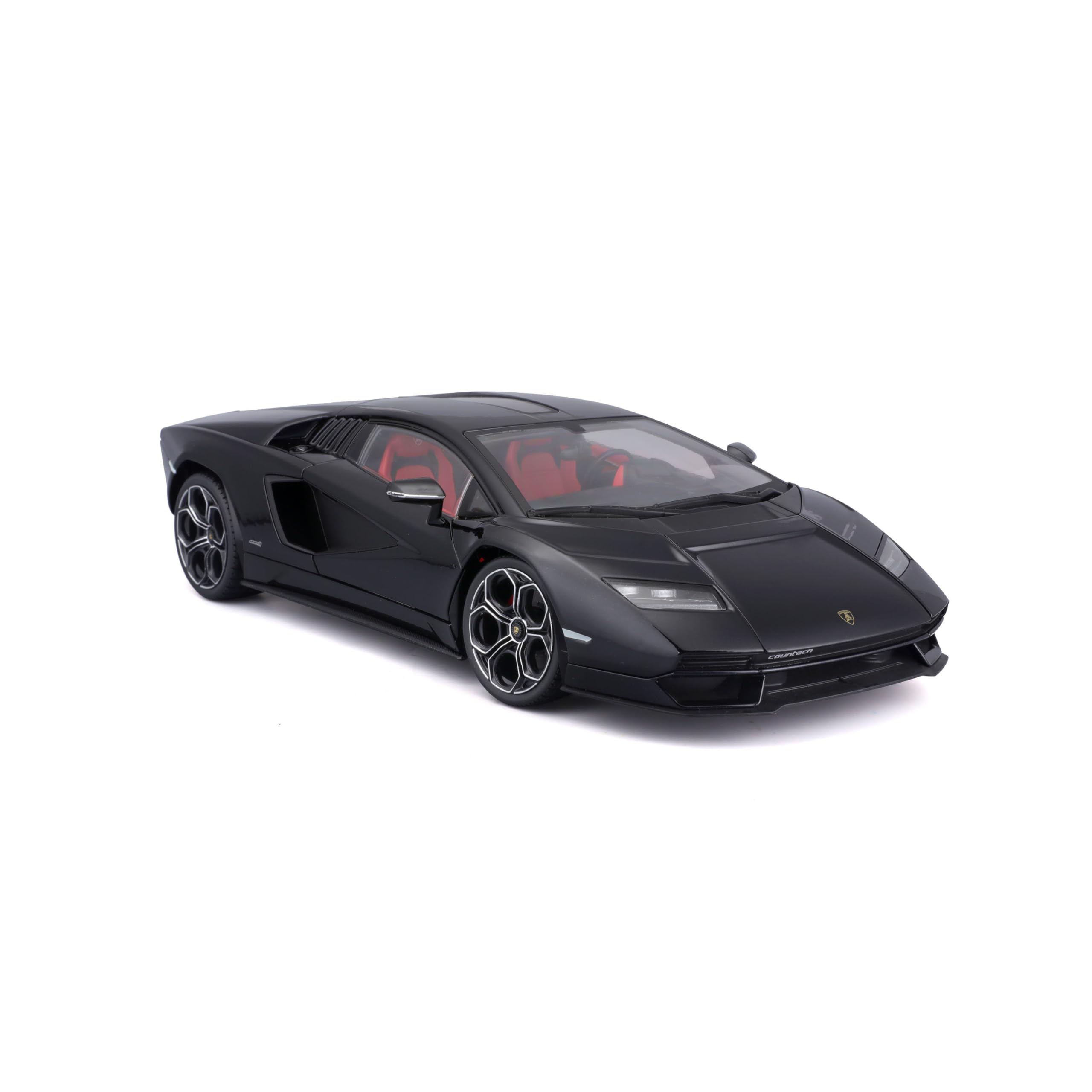 Maisto Lamborghini Countach LPI-800: Modellauto im Maßstab 1:18, Türen, Kofferraum und Motorhaube beweglich, schwarz (531459BK)