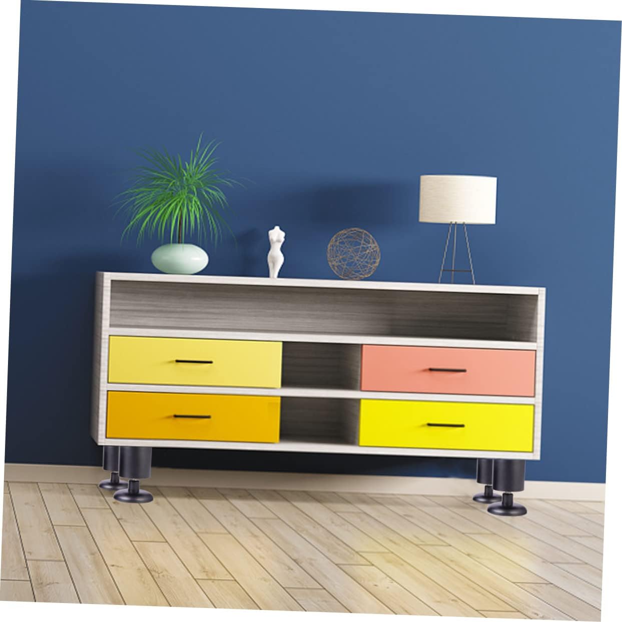 4pcs Bed Frame Legs Replacement Stainless Steel Sofa Risers Heavy Duty Compatible Modern Furniture