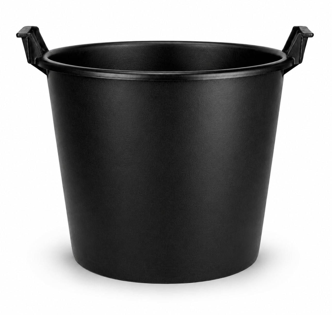 Muddy Hands Heavy Duty Plastic Multi-Purpose Container with Integrated Carry Handles, Strong Garden Storage Tub, Builders Mixing Bucket, Home Garage Utility Bin, No Drainage Holes (2, 35 Litre)