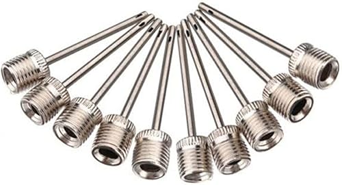 PremierAdapter - Aguja de bomba de inflado para pelota, fútbol, rugby, voleibol, netball, adaptador de válvula, 10 unidades (TY99)