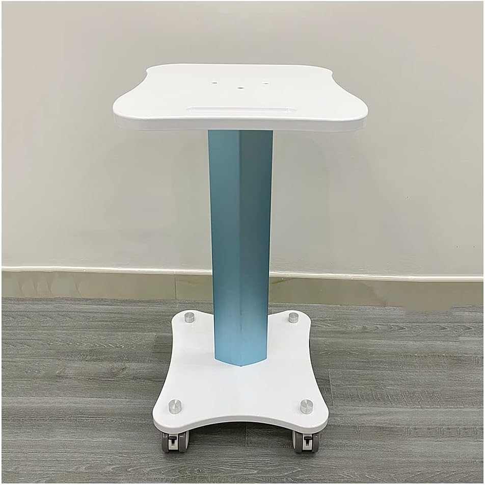 Pedestal Storage Shelf High end Cart Beauty Salon Trolley Metal Support Rod Unobstructed Wooden Panel Two Colors are Available Well Made Load Bearing 75kg (Blue)