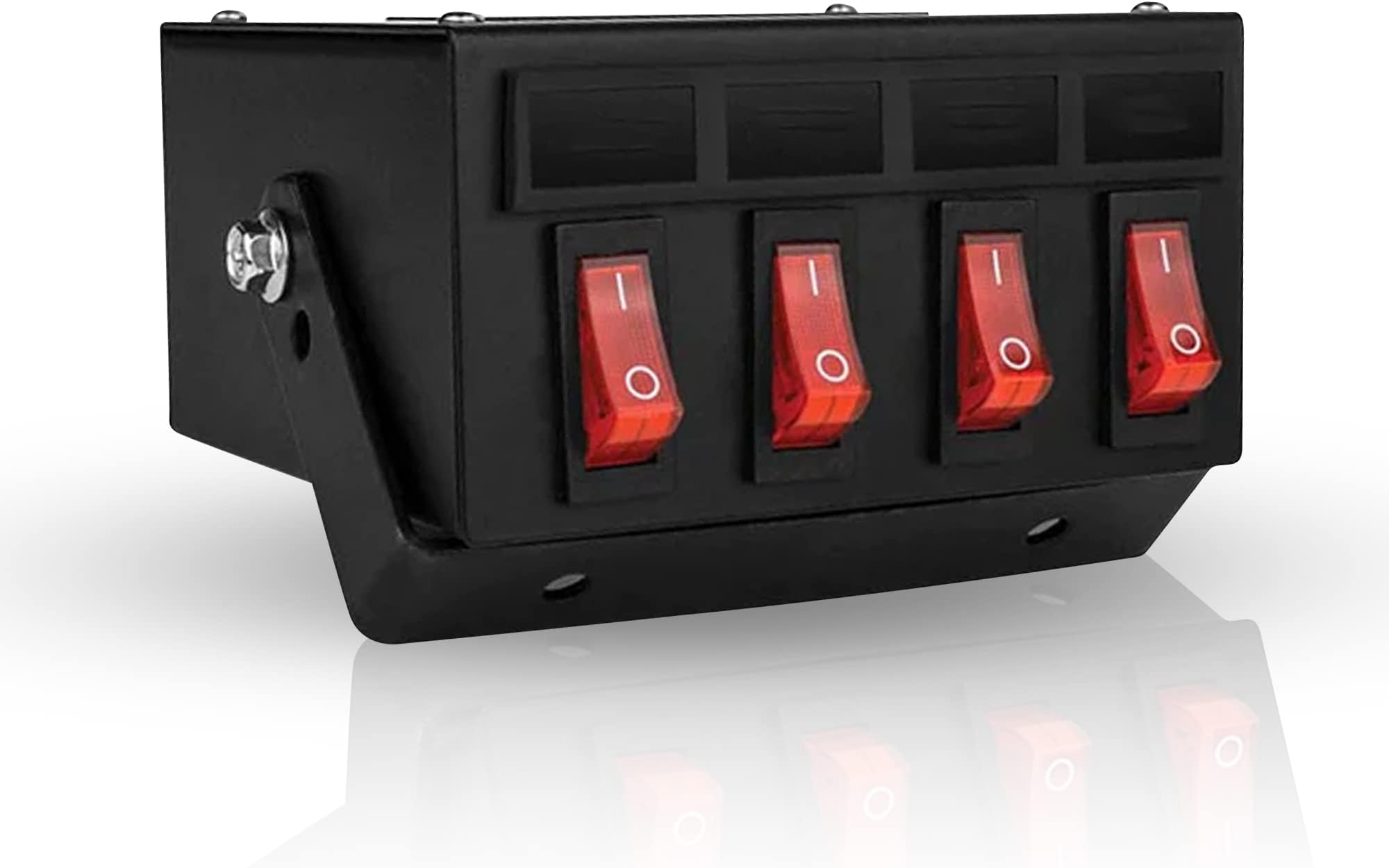 Ultra Bright Lightz 1100 4-Switch Backlit Controller Box | Emergency Vehicle Strobe Warning Lights | Siren | Speaker