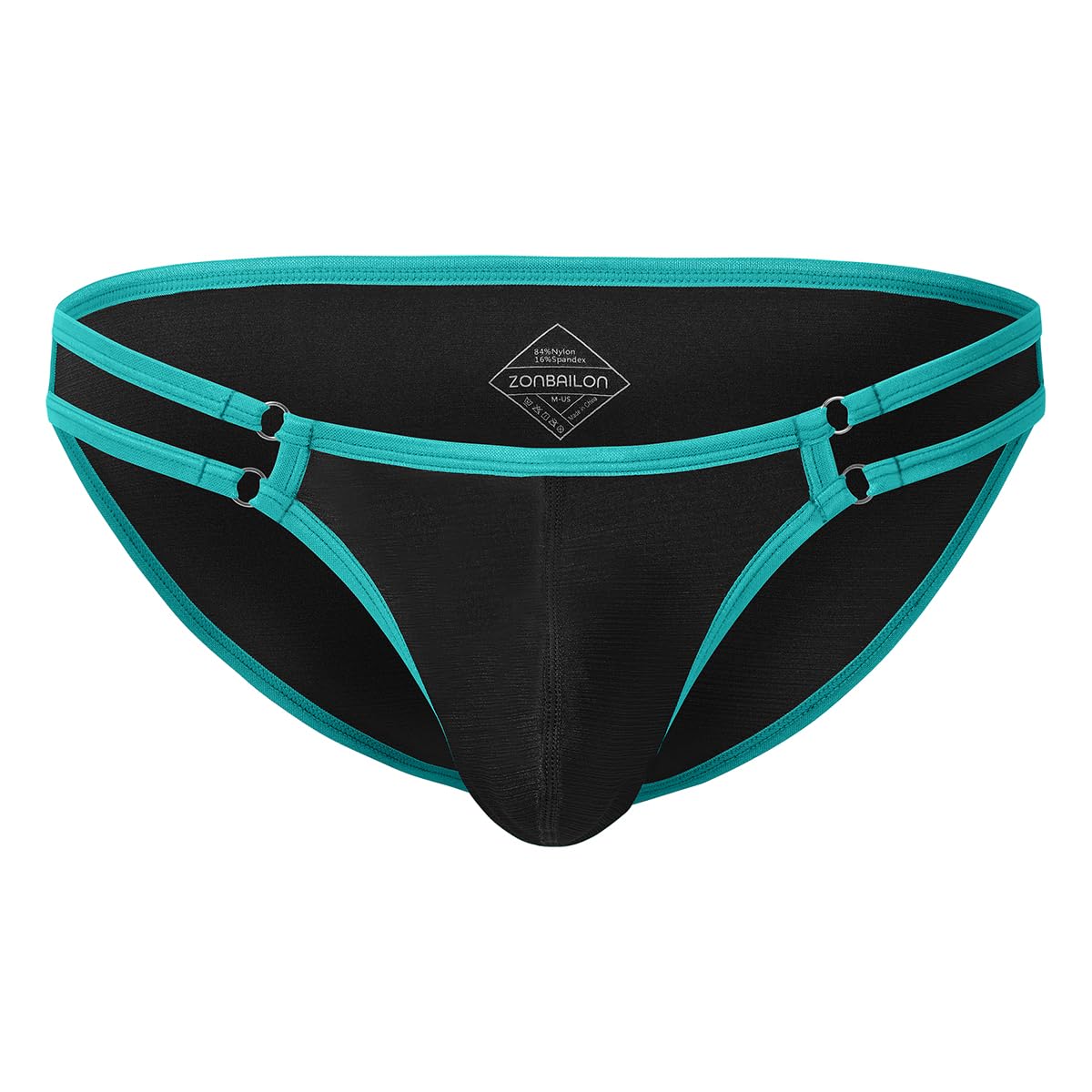 BIATWOWR Men's Ice Silk Enhanced Pouch Low Rise Tagless Briefs