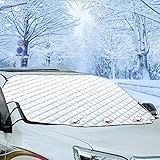 Cosyzone Car Windshield Snow Cover, 4 Layers of Protection and Embedded Magnets Car Windshield Protector for Car Trucks Vans and SUVs Stop Scraping with a Brush or Shovel