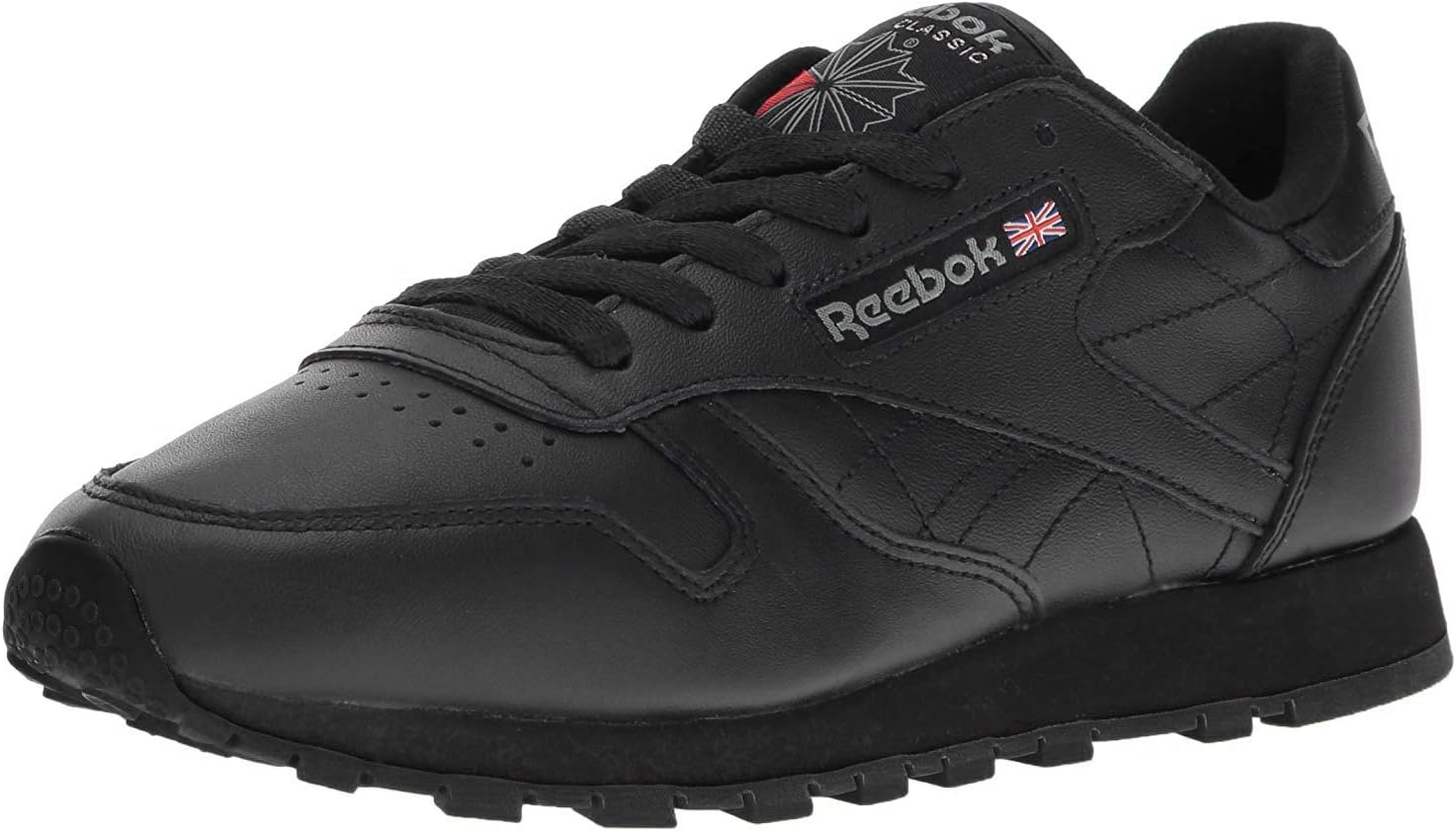 Reebok Women's Classic Leather Sneaker, Black, 8