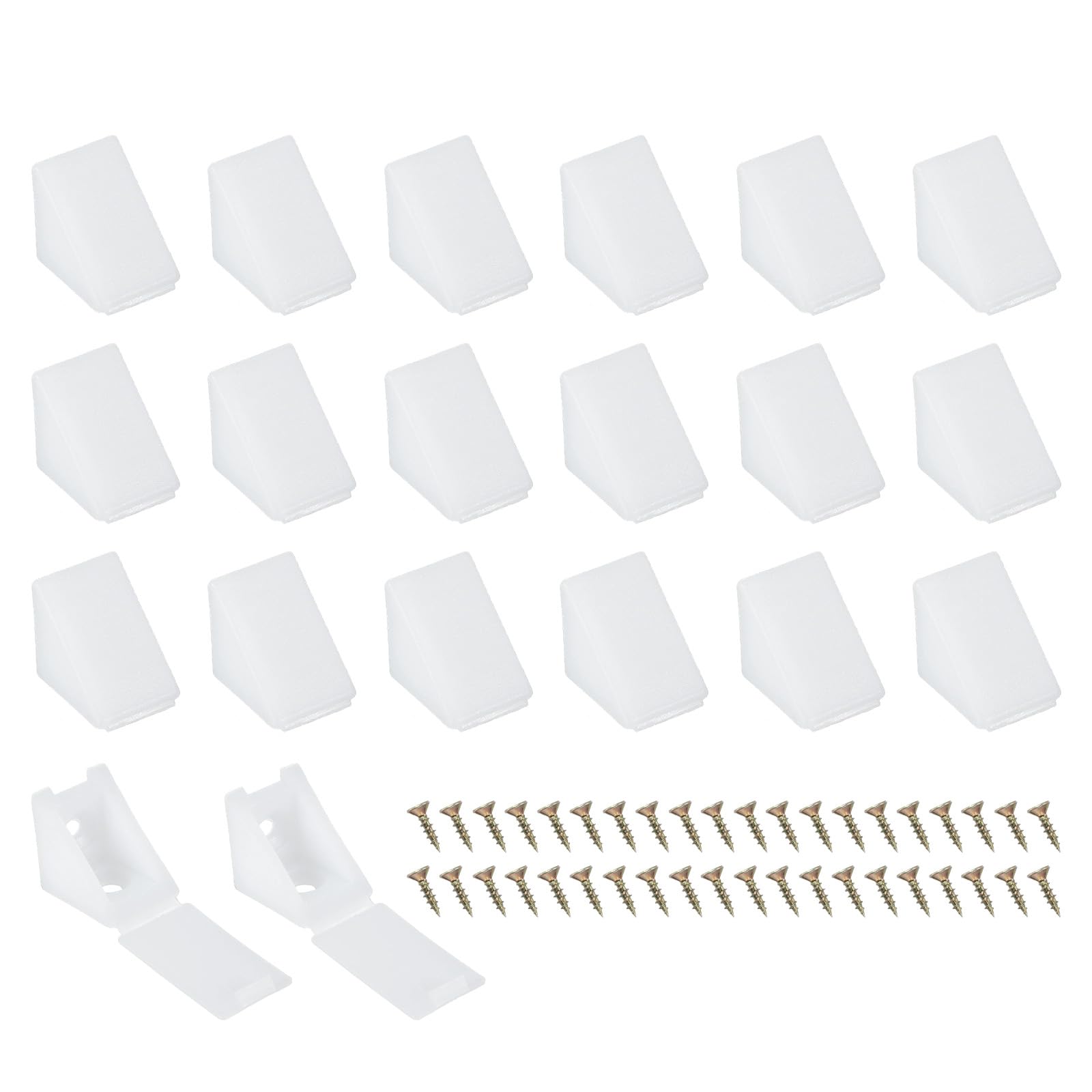 PATIKIL Plastic Corner Braces 21x21x17mm