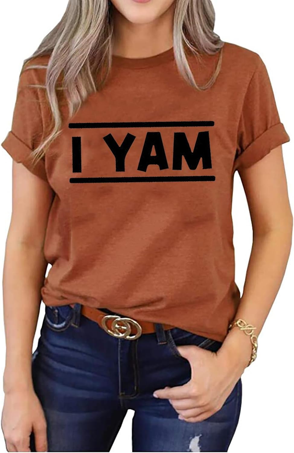 She's My Sweet Potato I Yam T Shirt for Thanksgiving Matching Couples Shirt Thanksgiving Husband and Wife Casual Tops - Image 4