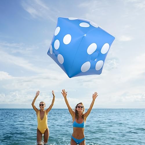 Miniatura 3 de ChiiGe Giant Inflatable Dice, Jumbo Inflatable Dice, Large Inflatable Dice Toys for Outdoor Activities, Pool Party Water Toys Pool Party Game Props