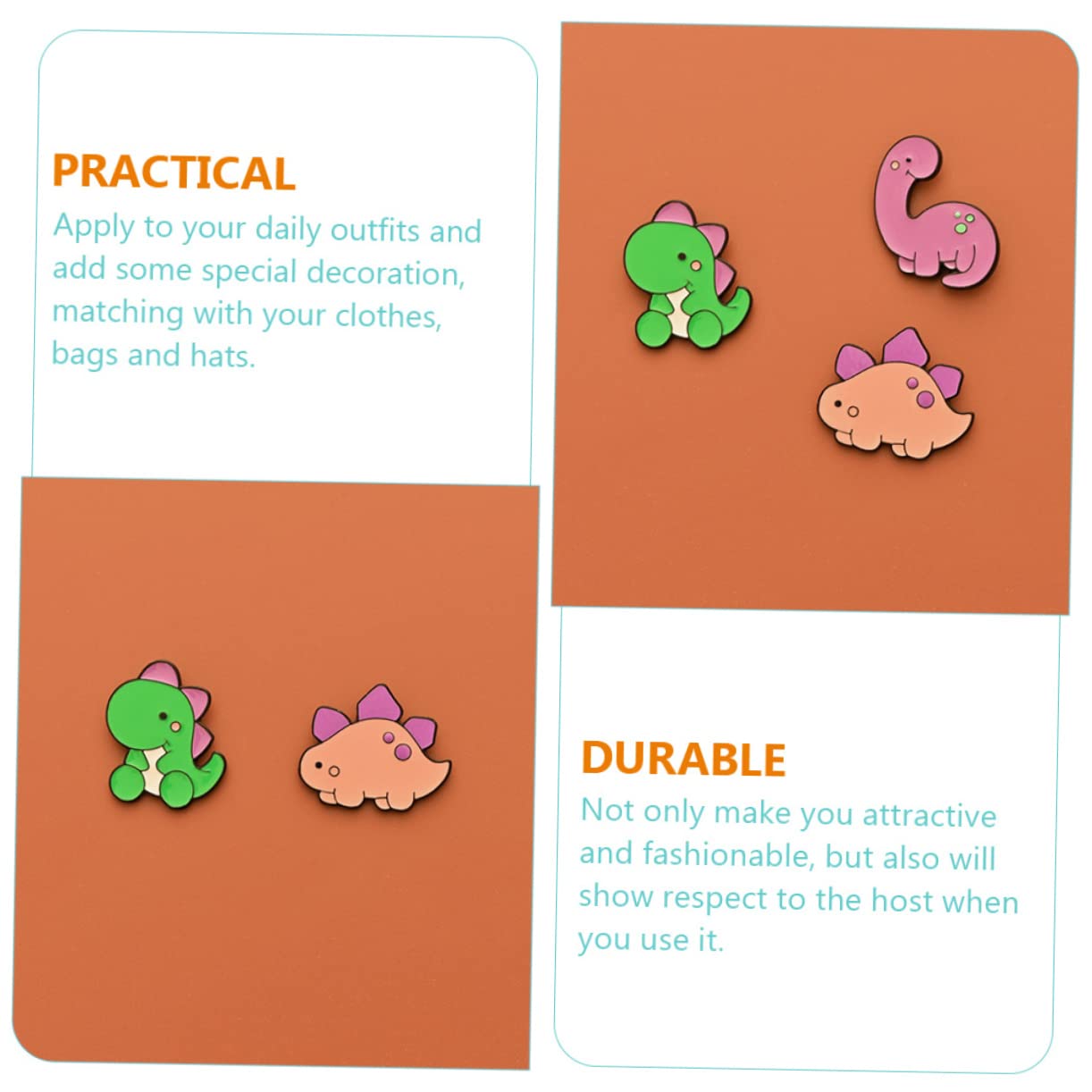 BESTYASH Dinosaurier Brosche Broschen Für Kleidung Broschen Schmuck Für Frauen Wäscheklammer Broschennadel Rucksackstift Damen Broschen Schmuck Stift Für Rucksack Harz