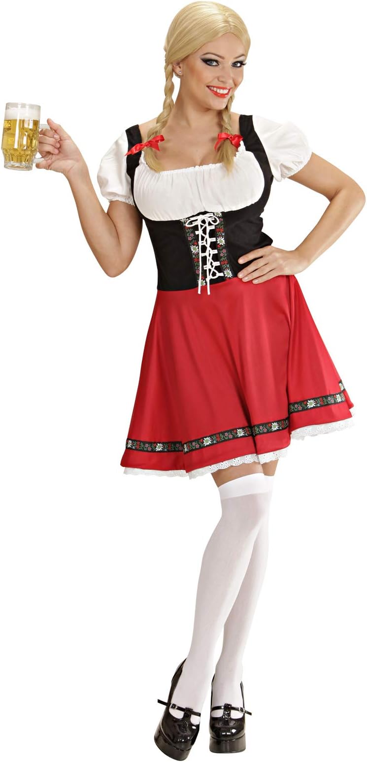 Ladies HEIDI Costume for Austrian Swiss Dutch Swedish Fancy Dress Outfit UK Size 10-12