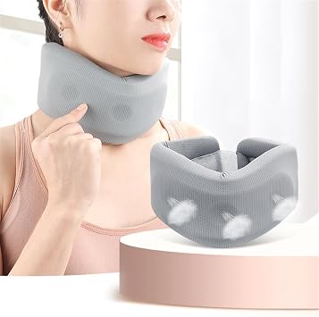 Neck Brace for Neck Pain & Support, Adjustable Neck Support, Soft Cervical Collar for Vertebrae Stable, Keep Vertebrae Stable & Aligned, Cervical Spine Pressure Relief