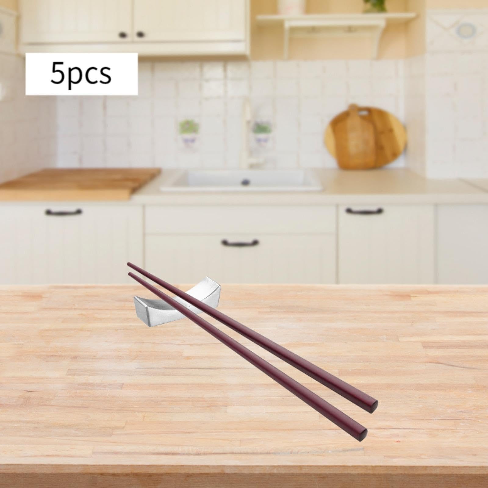 Qianly Chopsticks Rest Holder Spoon Holder Cutlery Holder Multiuse for Dining Room Household, Silver