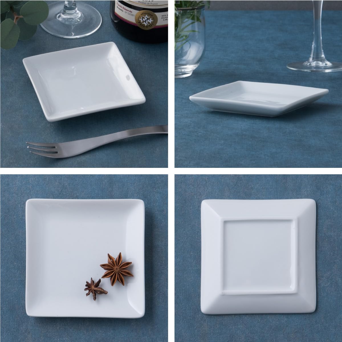 スクエアプレート、５枚セット Amazon｜【5枚セット】小皿 スクエアー プレート9cm/ホワイト