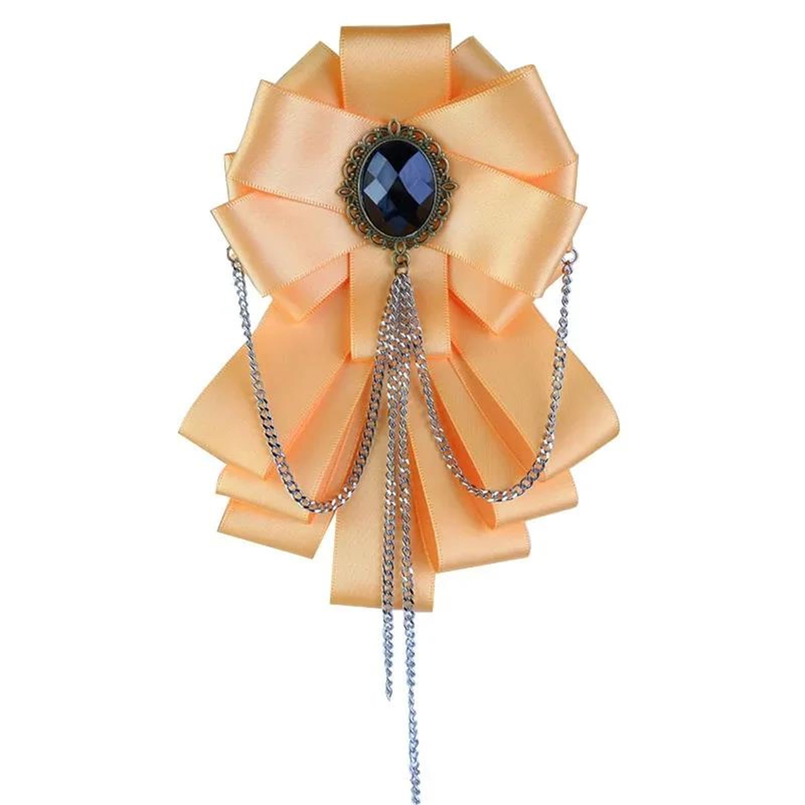 HLTYGWX Damen Herren Punk-Stil Quaste Fliege Brosche Strass Legierung Krawatte für Bräutigam Hochzeit weißes Hemd