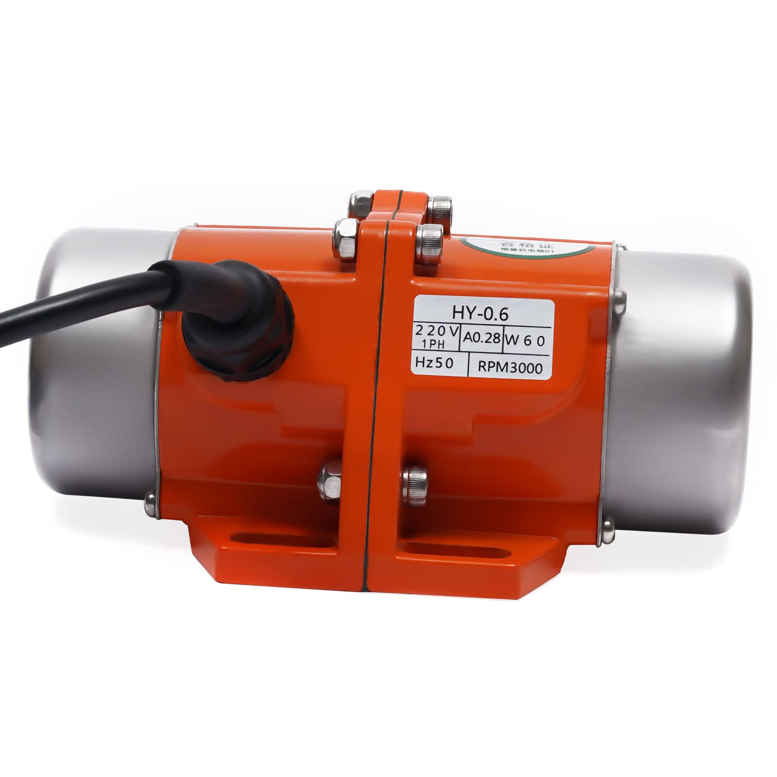 Motore a vibrazione elettrico con regolatore di velocità 3000 giri/min 220 V, motore vibrante per apparecchi meccanici, per miniere, metallo, macchine alimentari