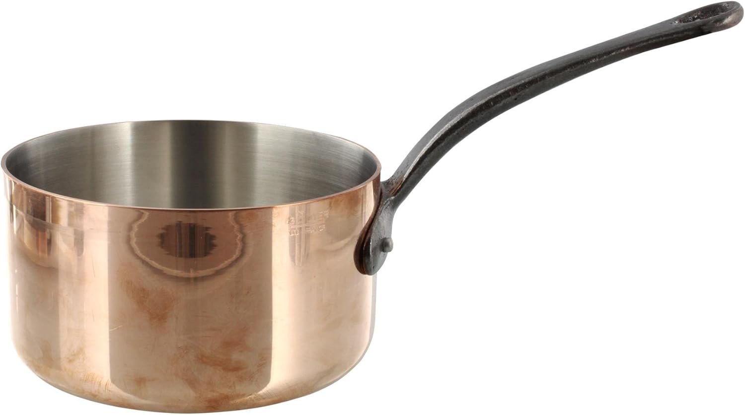INOCUIVRE Copper Stainless Steel Saucepan 1.5 mm thick 6.25-Inch