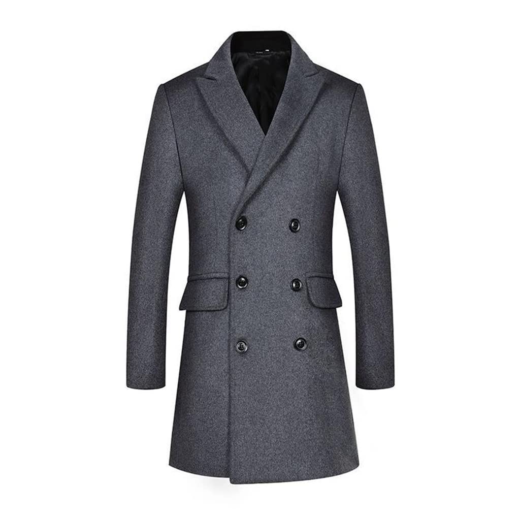 Amazon.com: YMGSCC Autumn and Winter Woolen Coat Men's Business
