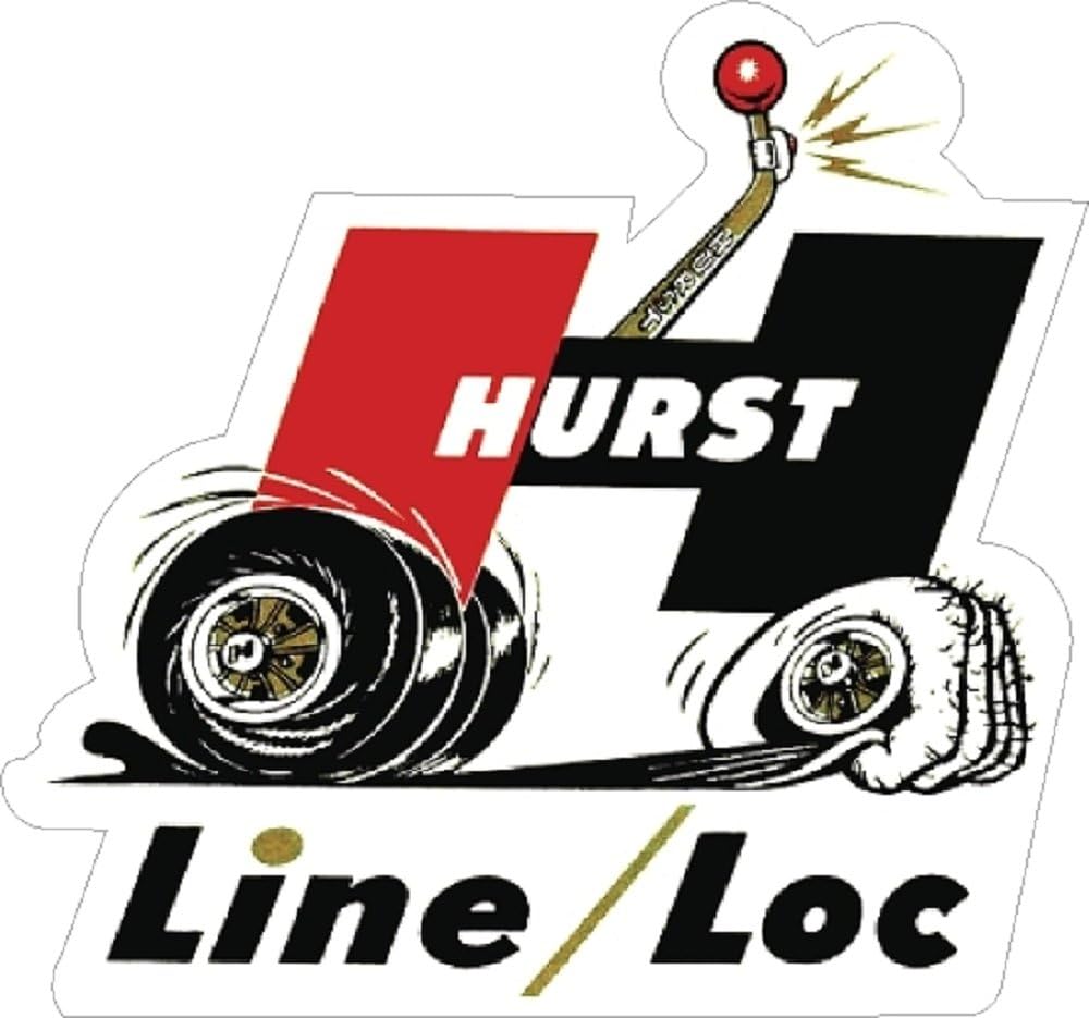 Amazon.com - Hurst Line Loc Vintage Drag Racing Sticker Decal Rat Rod ...