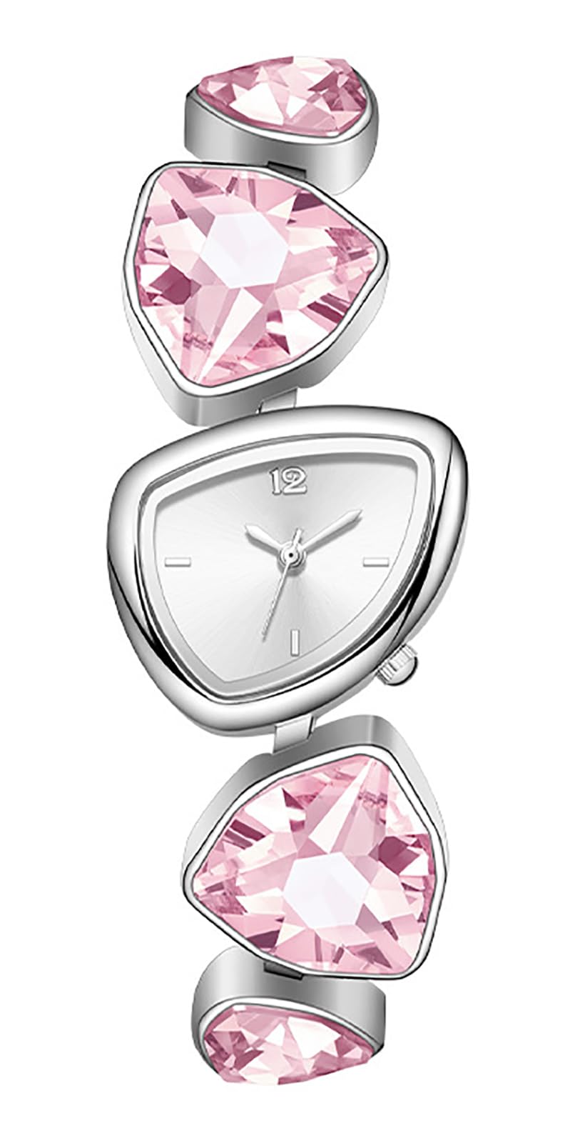 ADSBIAOYE Damen Luxus Kristall Armband Uhr Einzigartige Unregelmäßige Quarzuhr
