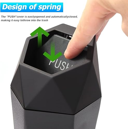 Miniatura 5 de Osilly Cubo de basura plegable para automóvil, contenedor de basura plegable de tela Oxford, organizador de bolsas de basura de capacidad de 1.85