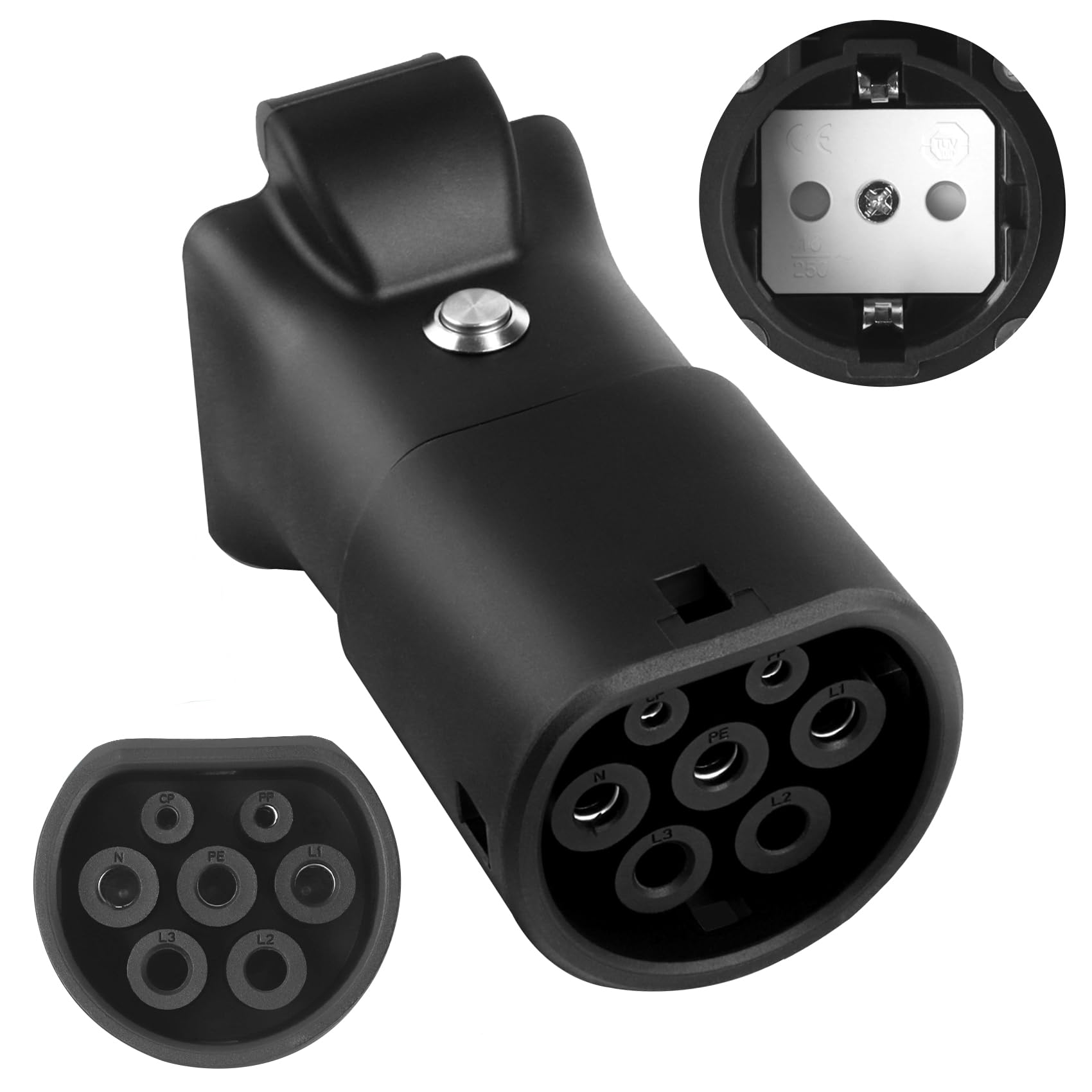 V2L Adapter für Leapmotor B10 C10 C16 EV, Fahrzeug-zu-Ladung-Adapter Vehicle to Load Typ 2 auf Schuko AutoAdapter für Elektrofahrzeuge die V2L-Funktionen unterstützen