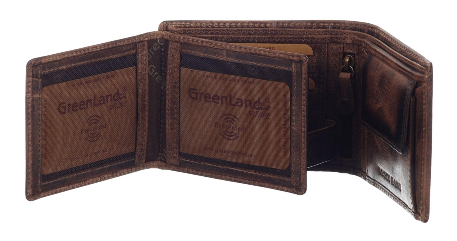 Greenland Nature Mascu & Line Geldbörse RFID Leder 12 cm