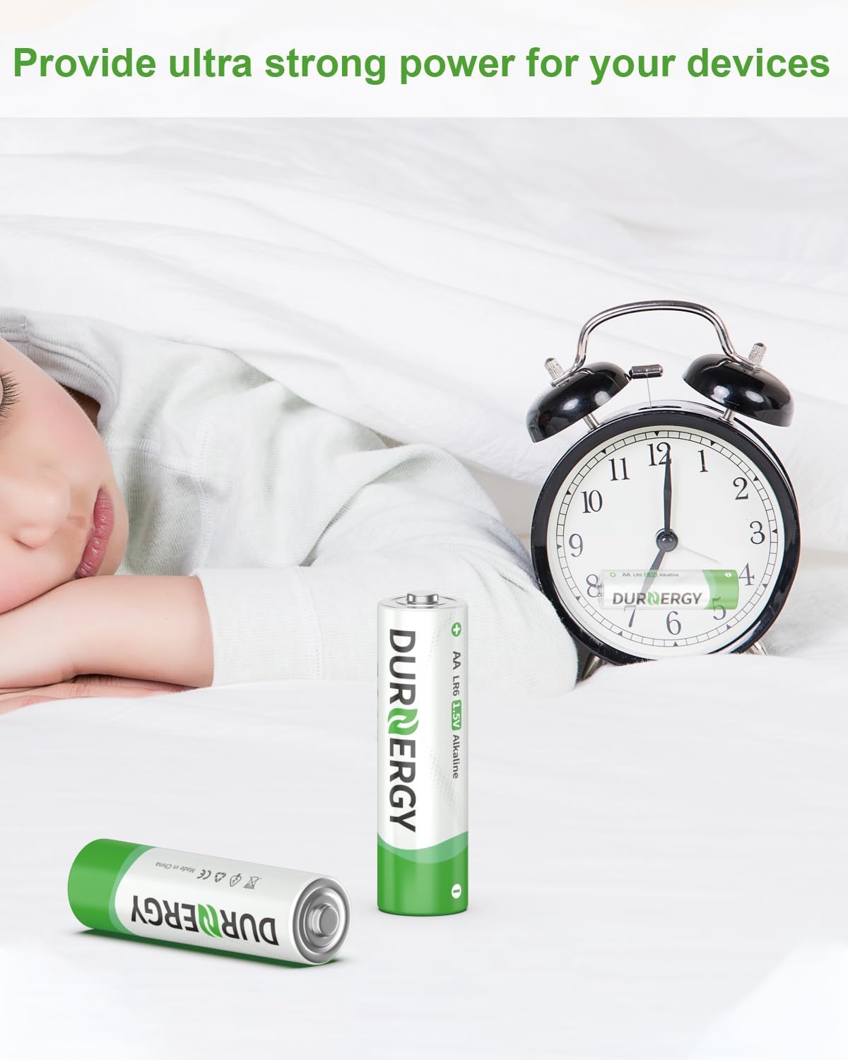 DURNERGY AA and AAA Batteries,1.5V Alkaline Pack of 200, 100pcs Triple A Batteries 100pcs Double A Battery