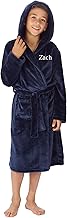 PyjamaPlanet Personalised Kids Dressing Gown Boys Girls Robe Bathrobe Hooded