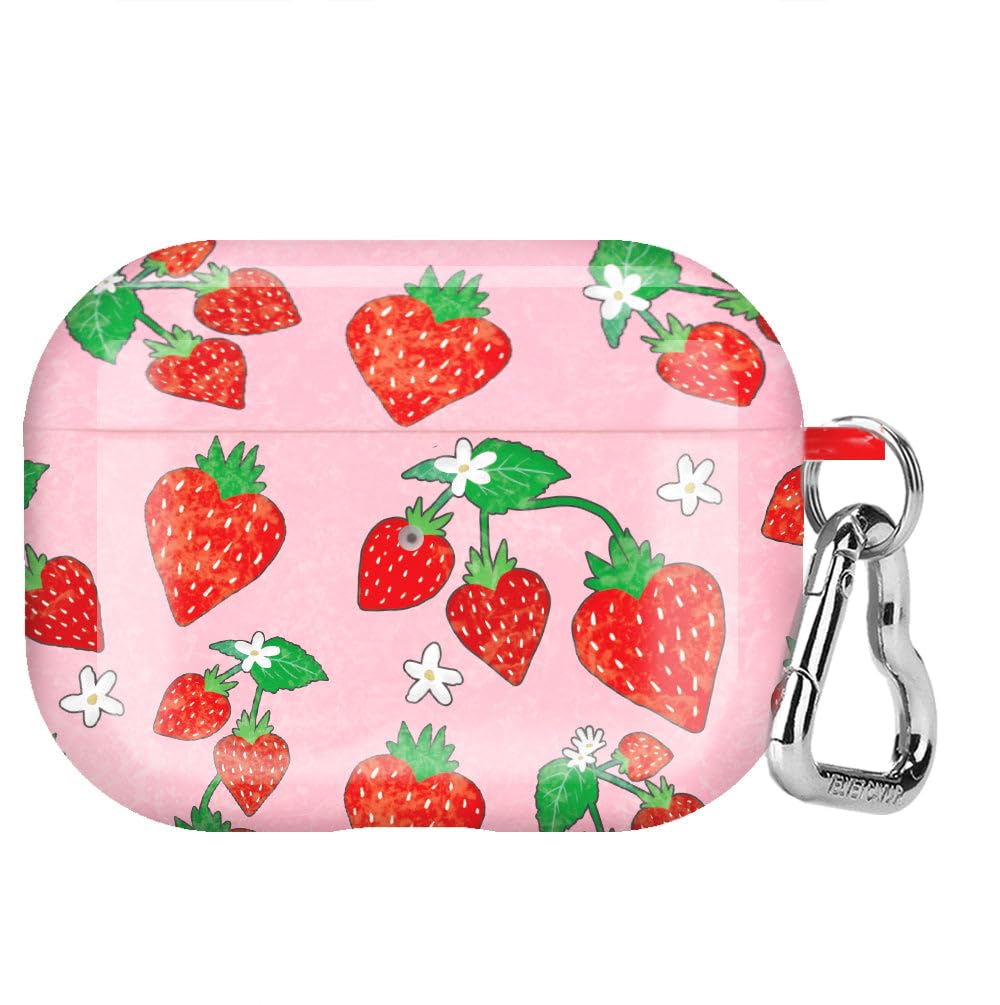 Velvet Caviar Compatible with AirPods Pro Case 2nd and 1st Generation - Cute Protective Hard Cover for Women - Strawberry
