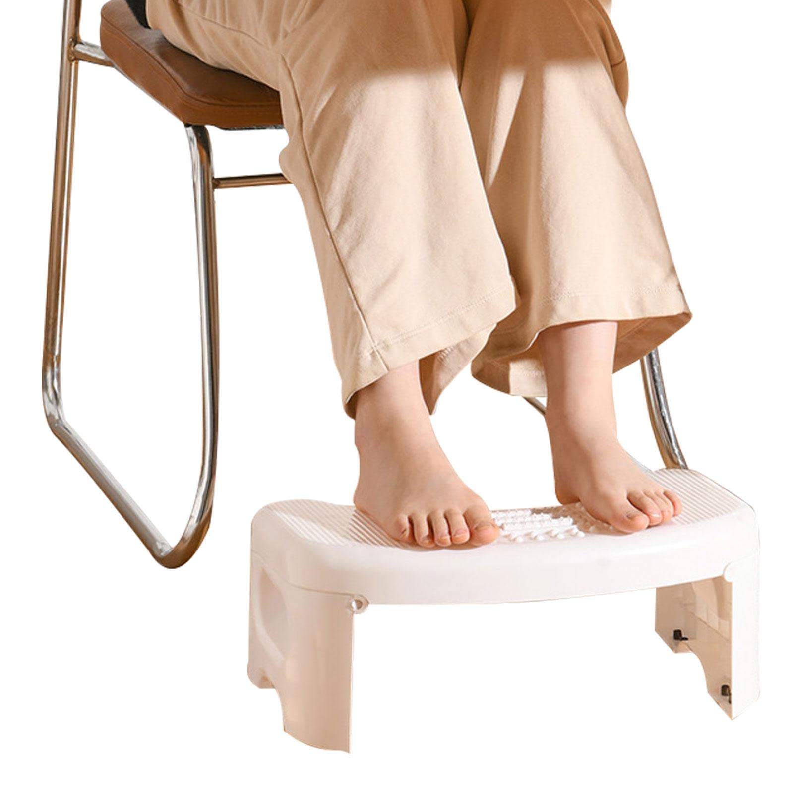 Sgabello Da Toilette - 42×25×17cm Sgabellino Squatty Da Toilette, Sgabello WC Antiscivolo Per Bagno, Sgabello Da Toilette Da Bagno, Sgabello Bagno Fisiologico Sgabello WC Pieghevole Per Adulti Bambini
