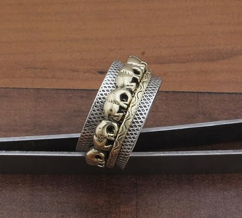 Miniatura 11 de Boho Spinner Ring, Mothers Day Gift, Silver 925 Women Ring, Sterling Silver 925 Ring, Fidget Spinner Ring,Women Silver Anxiety Ring